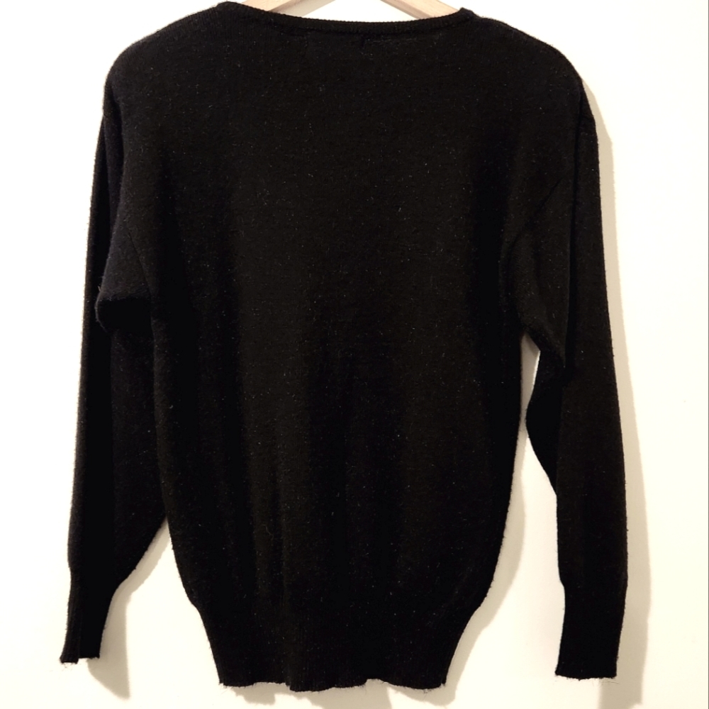 Vintage Cristina Black Sweater Size S - Picture 8 of 10
